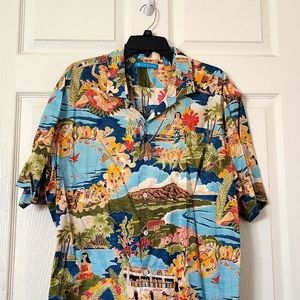 Tori Richard Hawaiian button down shirt size XL
